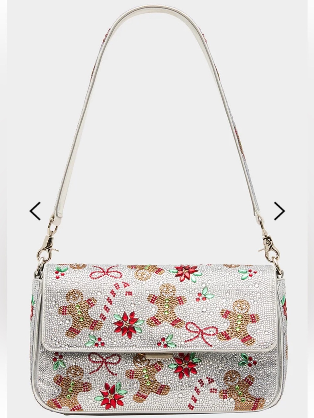 ❤️💚❤️ BETSEY JOHNSON RHINESTONE FLAP HOLIDAY MULTI 💚❤️💚 NWT ❤️💚❤️